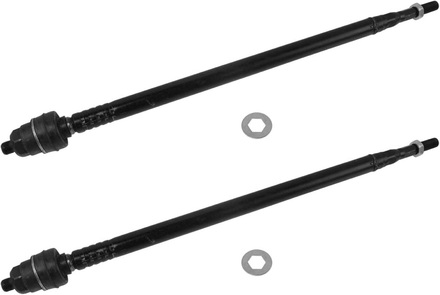 TRQ Inner Driver and Passenger Side Tie Rod Set 2 Piece Compatible with 2002-2006 Honda CR-V