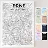 Mapdify Herne personalisiertes Stadtposter, dein 
