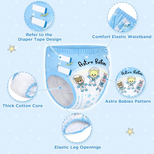 Image of Littleforbig Soft Silky Underwear Comfortable Washable Reusable Adult Training Pants - Astro Babies