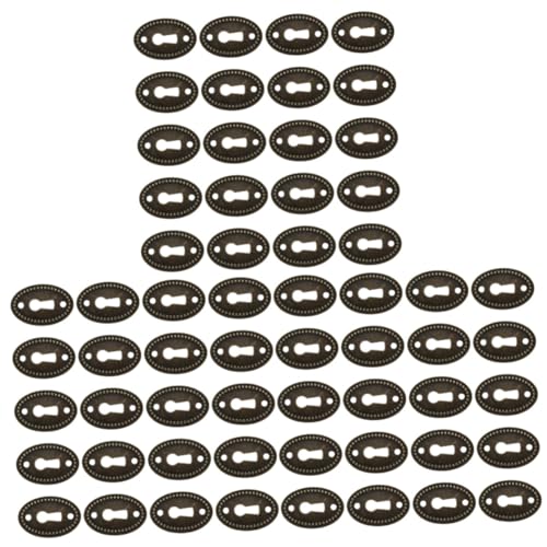 Operitacx 60 Stck. Antike Schlüssellochabdeckung für Möbel Vintage Schlüsselblattschutz Geeignet