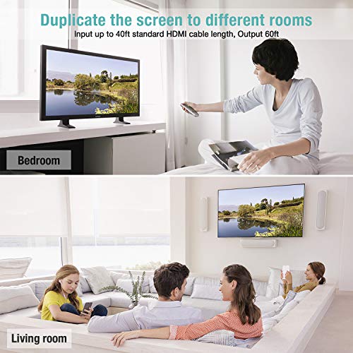 HDMI Splitter 1 in 2 Out - Techole 4K Aluminum Ver1.4 HDCP, Powered HDMI Splitter Supports 3D 4K@30HZ Full HD1080P for Xbox PS4 PS3 Fire Stick Roku Blu-Ray Player Apple TV HDTV - Thumbnail 7