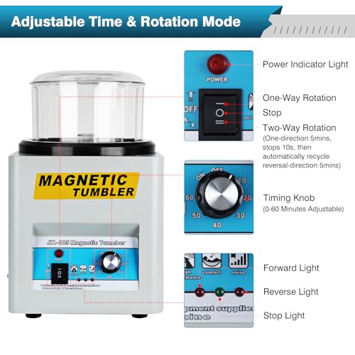 Ironwalls BI00TPS1770 Magnetic Tumbler Jewelry Polisher thumb #3