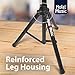 Pair of Studio Monitor Speaker Stands by Hola! Music, Professional Heavy-Duty Tripod Structure, Adjustable Height, Model HPS-600MS