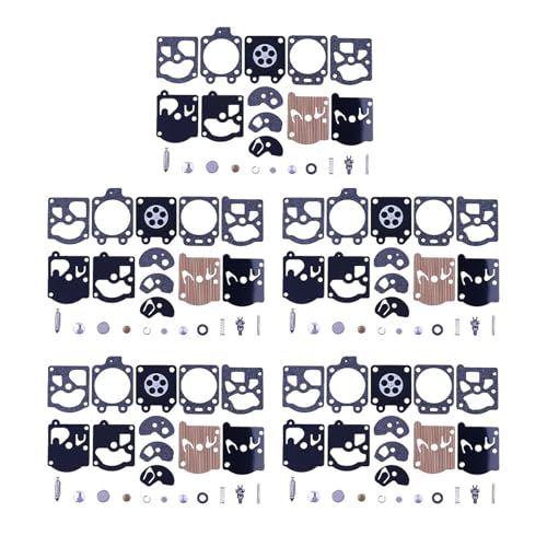 K10-WATキャブレター修理リビルドキット5セット(ほとんどのWAおよびWTシリーズWA-30、WA-79、WA-82、WT-1用)