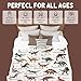 Dinosaurs Blanket Gifts Super Soft Lightweight Flannel Dinosaurs Bed Alphabet Blankets Throw for Kids, Adult, Suitable for Couch, Sofa, Bed, Camping, Travel All Seasons 60