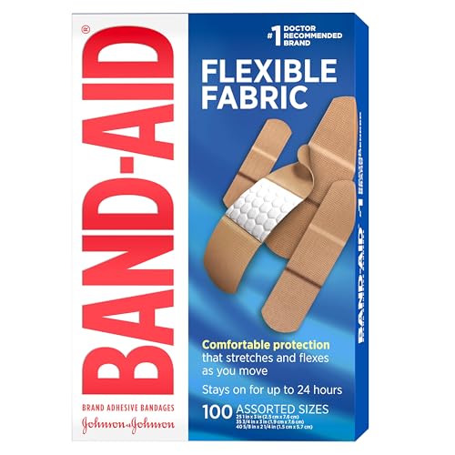 Band-Aid Flexible Fabric Adhesive Bandages for Wound Care, Assorted Sizes, 100 ct - image 8