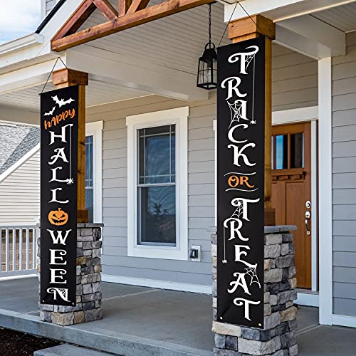 Halloween Decorative Hanging Banner - Trick or Treat Welcome Sign...