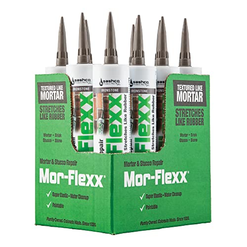 Mor-Flexx Textured Caulk, Ironstone 10.5 oz (Pack of 12)