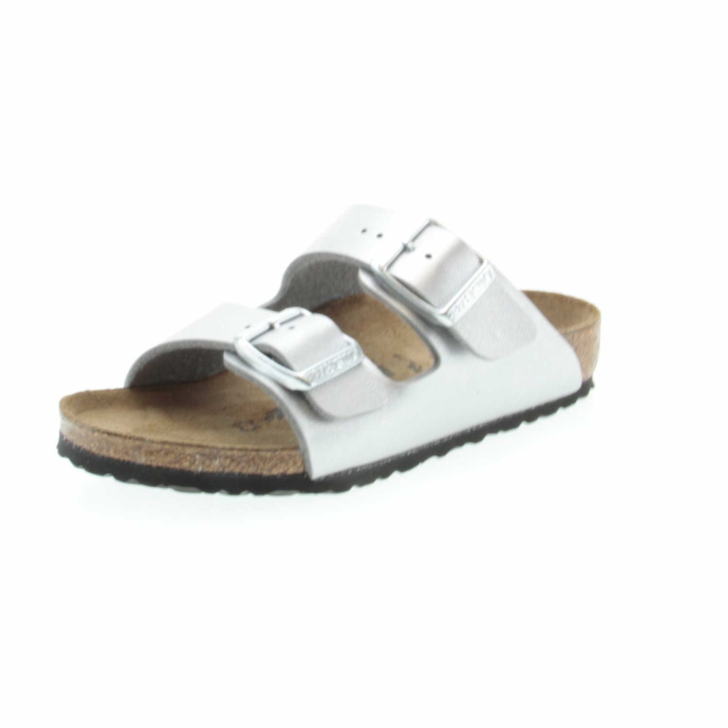 Birkenstock Rio Sandals Girls White/Patent Sandals Shoes — view 77