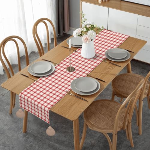 Chemin de table de Noël lavable pour éviter les taches et rayures sur la table - 2