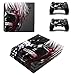 WANGPENG Autocollant de Peau Anime Tokyo Ghouls PS4 Pro pour Console Playstation 4 et 2 manettes PS4 Pro Autocollant de Peau Accessoires en Vinyle