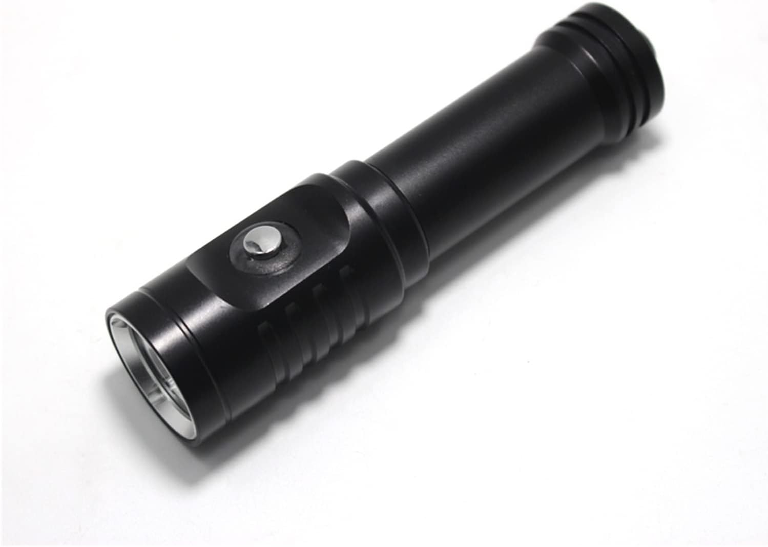 Underwater Lights Waterproof IPX8 Dive Torch Camping Lanterna Underwater 80 Meter Diving LED Flash Light Flashlight XM-L2 18650 Torch Lamp Light for Outdoor Exploration Under Water Sports (E 1)