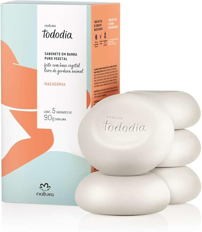 Sabonete Natura Macadâmia TodoDia Puro Vegetal