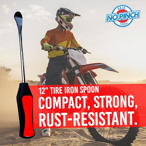 Image of 12 inch Tire Iron Spoon | Lever Tool Kit | Professional Tire Changing Tool for Enduro Motocross | Motorcycle | Dirt Bike | Dura-Grip | Easy-to-Use for Safe & Quick Tire Repair | Dirt bike Tire Spoons