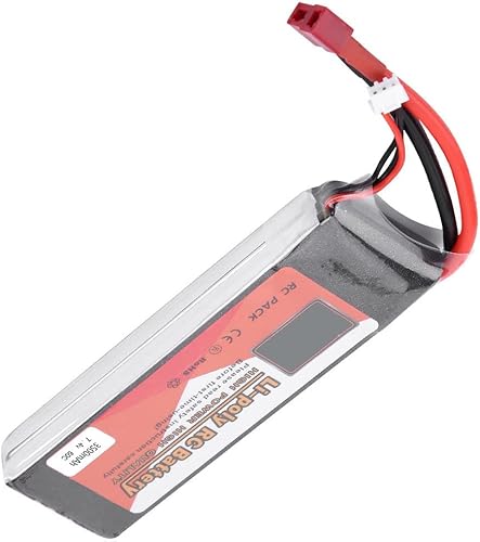 Miniatura 7 de Batería Lipo recargable 2S de 7.4 V Lipo con enchufe en T para coche a control remoto, camión, barco, vehículos (3500mAh 60C)