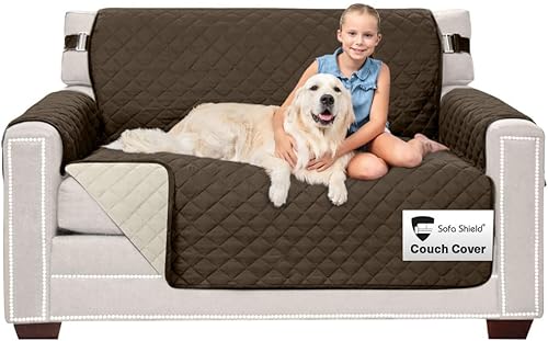 Miniatura 75 de Sofa Shield Funda Deslizable Patentada para Sofá Seccional, Protector de Cojín, Diseño de EE. UU. Reversible Resistente a Manchas y Desgarros de