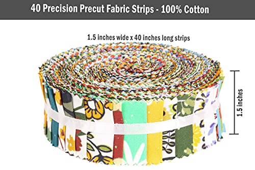 Tissus strips rouler de coton pour réussir vos assemblages de patchwork sans couper - 7