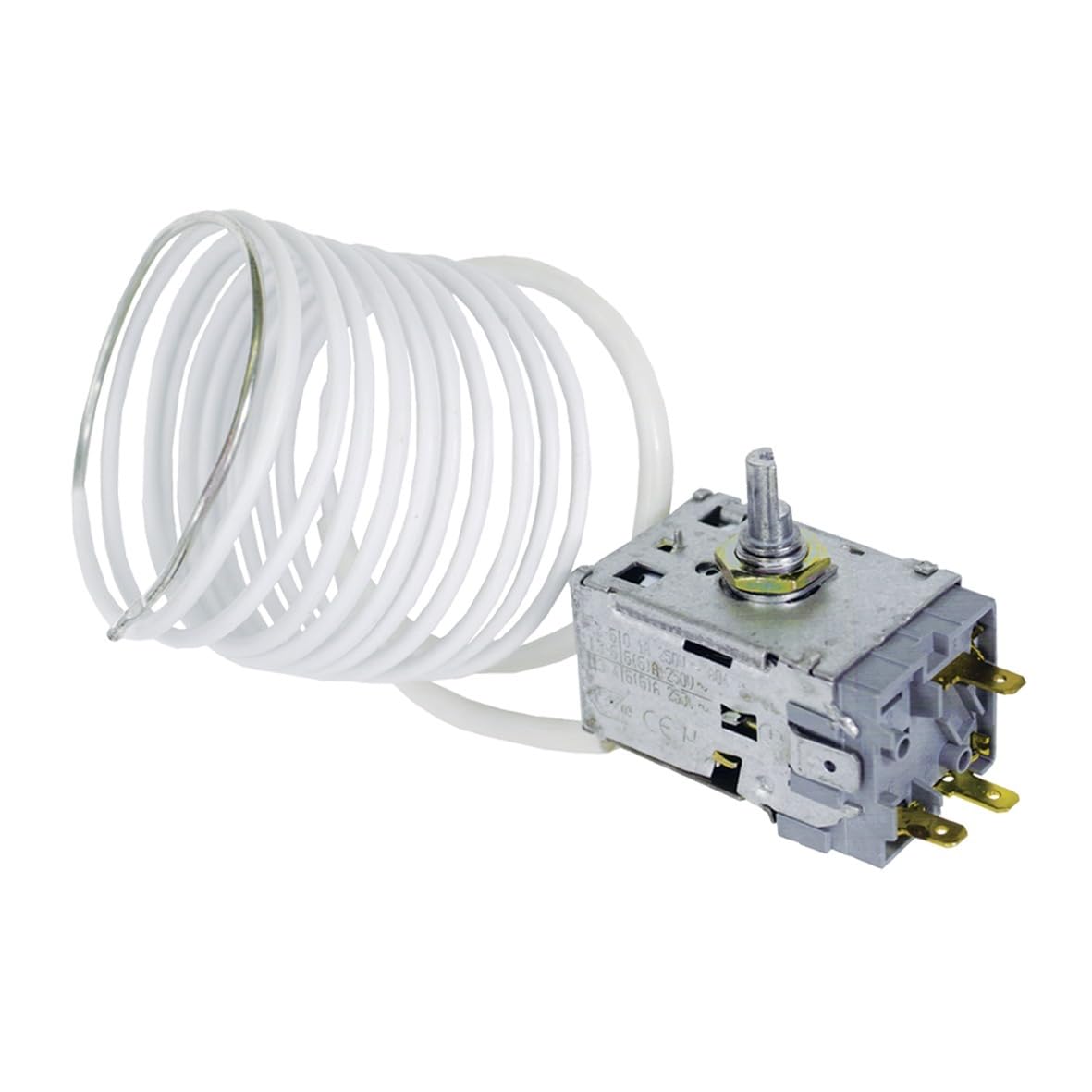 easyPART Kompatibel/Ersatz für RANCO K57L5818001 Thermostat Kühlthermostat Kühl-Gefrierkombinationen Kühlschrank K57-L5818 2220mm Kapillarrohr 3x4,8mm AMP passend Liebherr 6151032 Miele 4501623 kgt ks