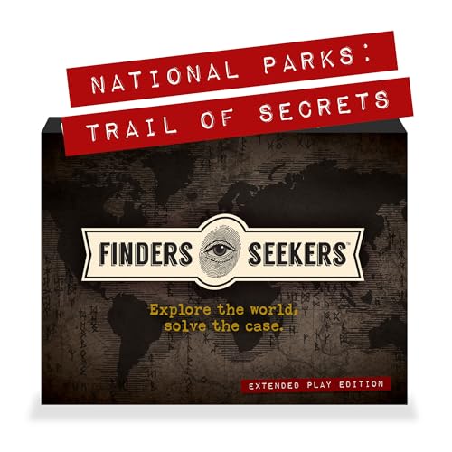 Finders Seekers Mystery Game | National Parks Trail of Secrets – Be a Detective and Investigate an Unsolved case, Escape Room Puzzle Game, for Date Night, Family Night or Solo.