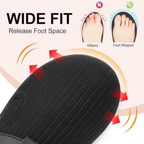 Spesoul Wide Womens Walking Shoes Adjustable Diabetic Shoes Breathable Zero Drop Barefoot Shoe Neuropathy Edema Nursing Shoe Wide Width Sneakers2