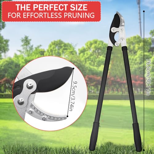 Image of HASTHIP Branch Cutter For Thick Branches, 30in SK5 Bypass Lopper, 2in Cut | Controlled Pruning, Reduced Hand Strain, Durable Steel Blade, Bypass Action, Easy Branch Removal, Garden Tree Care