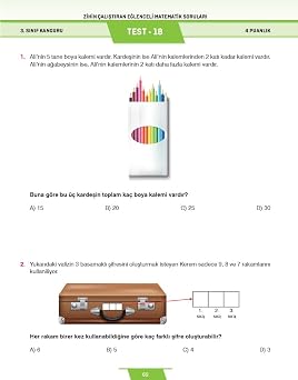 3. Sınıf Zihin Çalıştıran Eğlenceli Kanguru Matematik Soruları