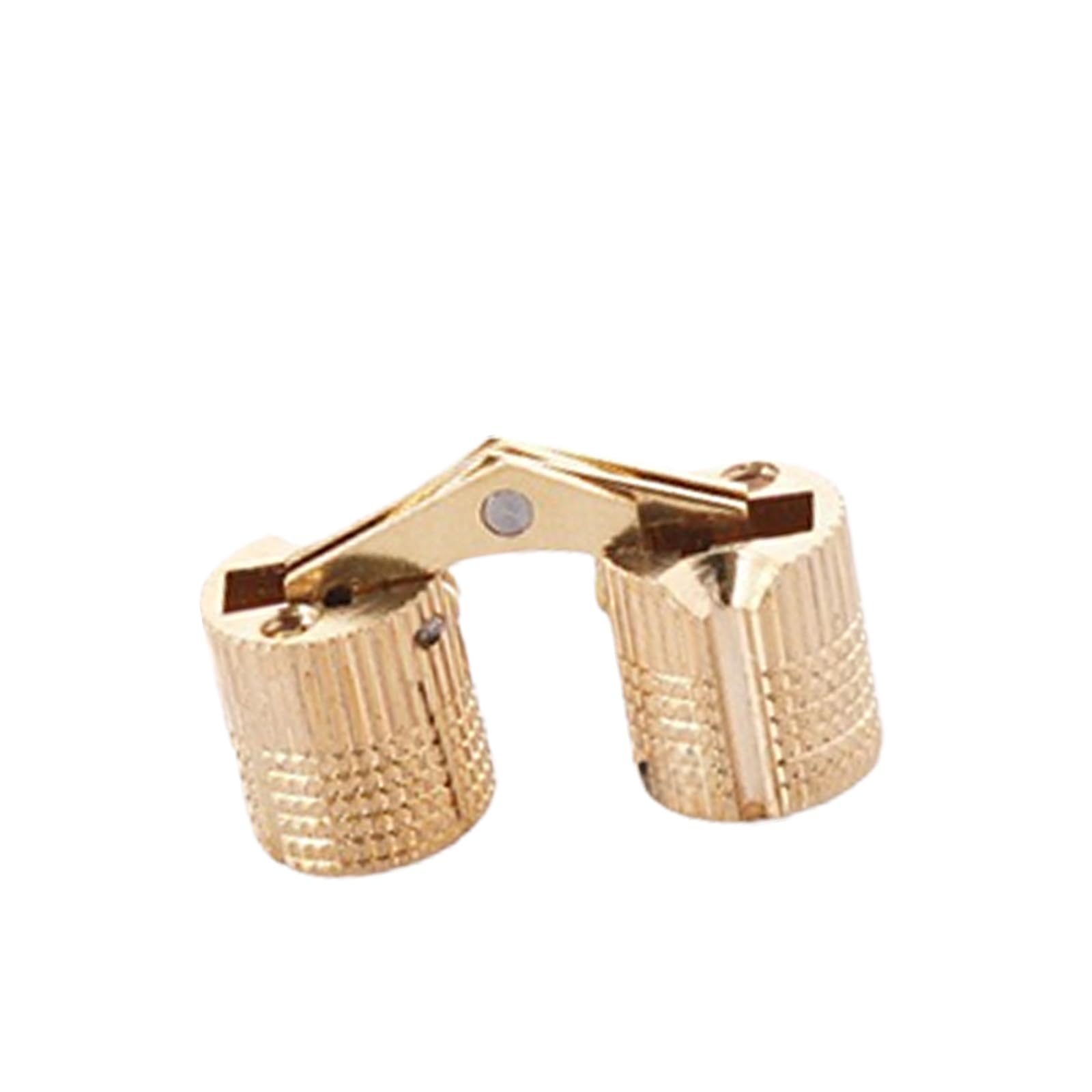Tsophreniq Multicolor 2Pcs Brass Furniture Hinge Cylindrical Cabinet Concealed Door Hinges Furniture Hardware For Wood Box Handicrafts Cylindrical Concealed Hinges