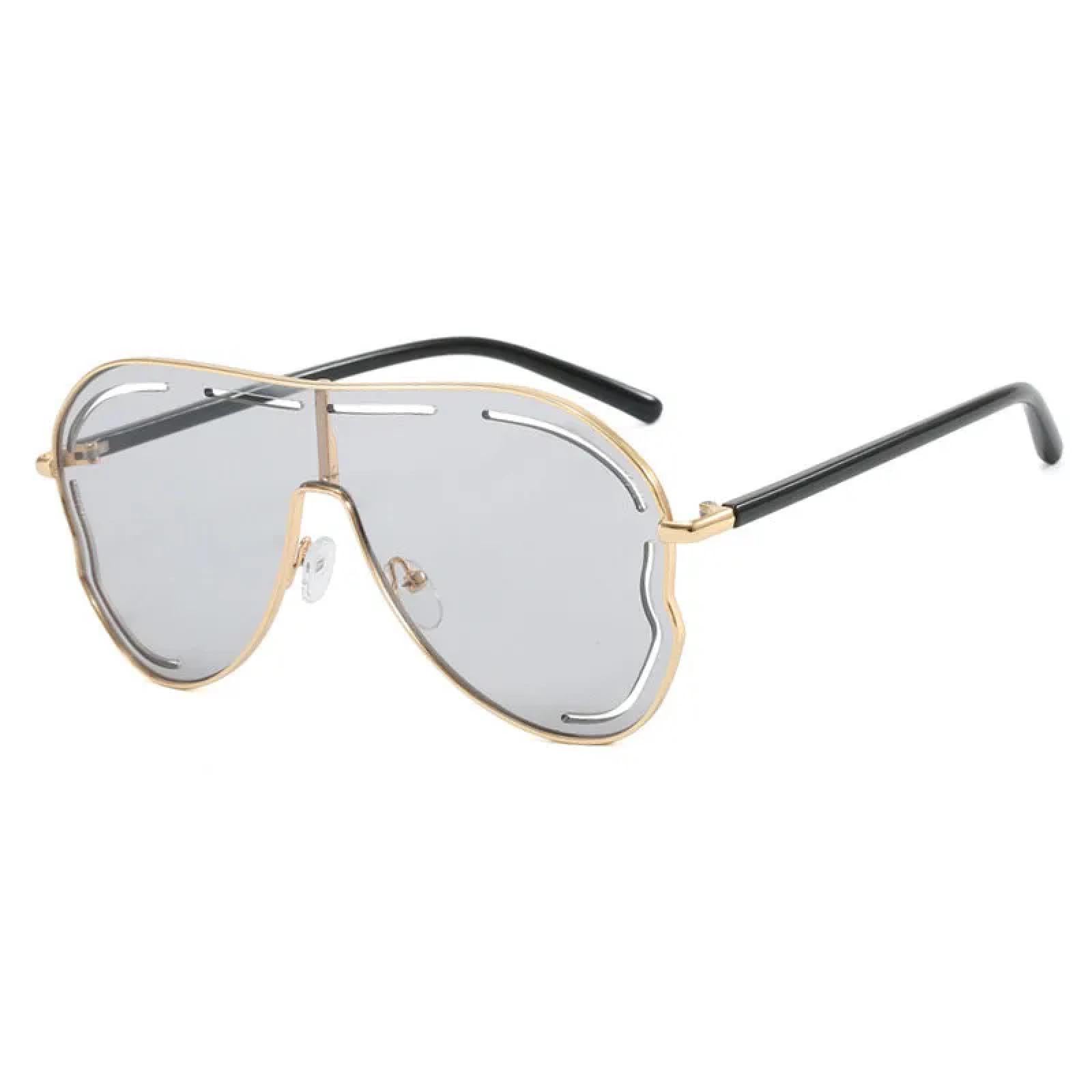 Lunettes de soleil papillon vintage surdimensionnées grand format - 8
