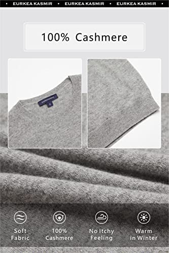 Image of EURKEA Women's Crewneck 100% Cashmere Sweater, Cozy Pullover Winter Top for Women, Gift Ready