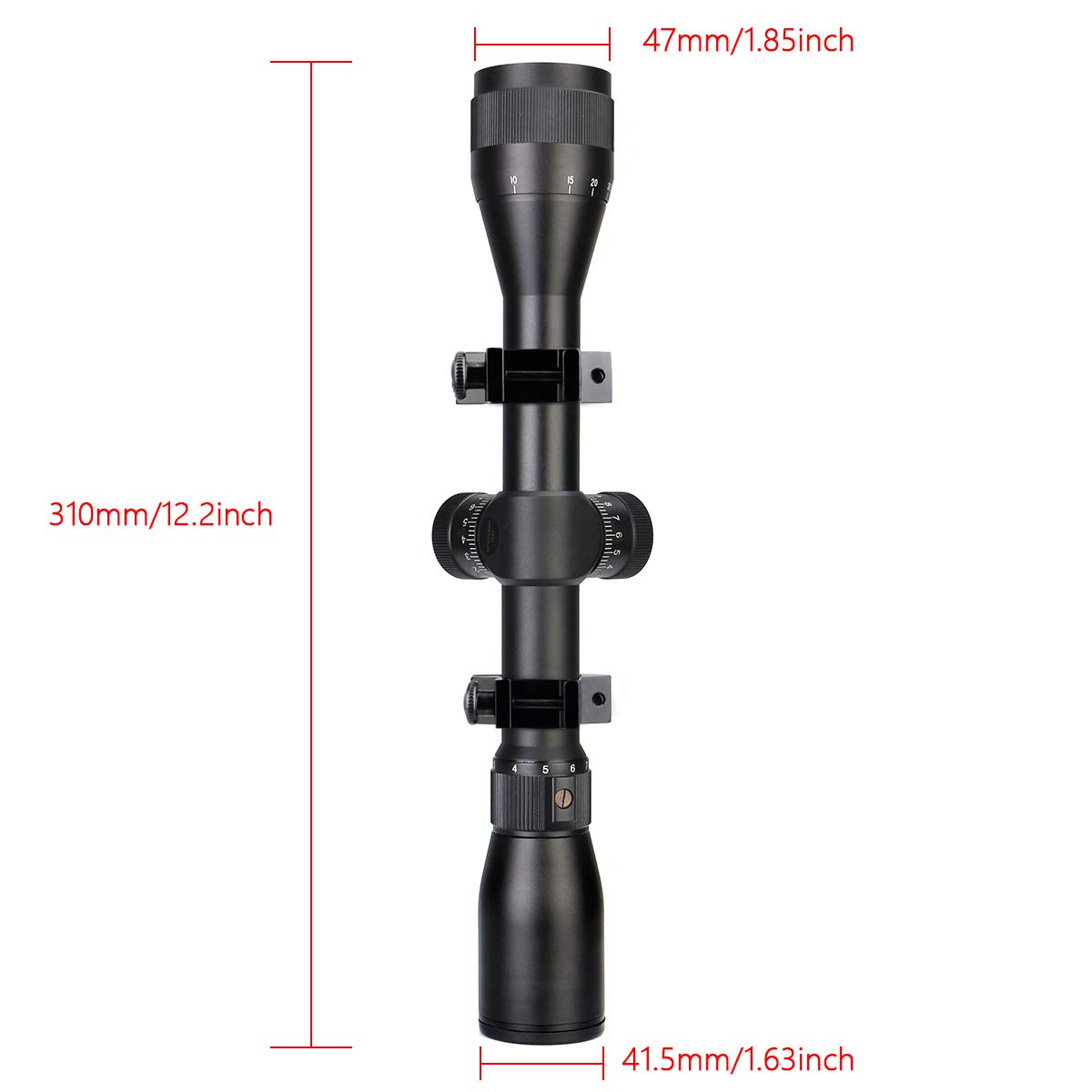 Cannocchiale Da Puntamento SVBONY SV169 3-9x32 - Reticolo Mil Dot - Per Airsoft E Tiro Sportivo - Foto 9