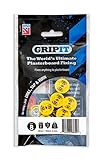 Extraíble y reutilizable GripIt Fijaciones para pladur, Amarillo, 15 mm, Paquete de 8