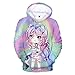 GUGU Sweat À Capuche Unisexe 3D Exquis Et À La Mode Gacha Life Sweat À Capuche Décontracté Pull Cosplay Sweat