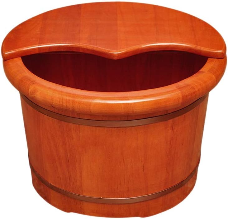 足浴桶 足 裏 マッサージャー足湯 木の足の洗面器 カシのフィートの 