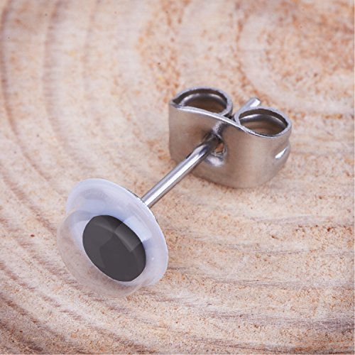 200 Pairs (400 Pieces) Stainless Steel Earrings Posts Flat Pad With Butterfly Earring Backs For Earring Making Findings (Silver) #TOP5