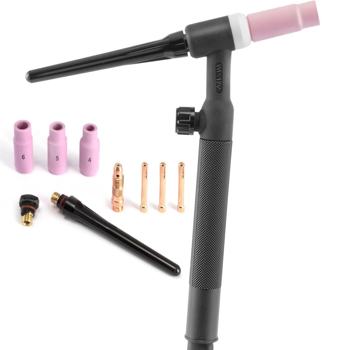 STAHLWERK WP-17V Torche universelle Lift-Tig/Torche de soudage avec faisceau de 4 m et mandrin de 9 mm