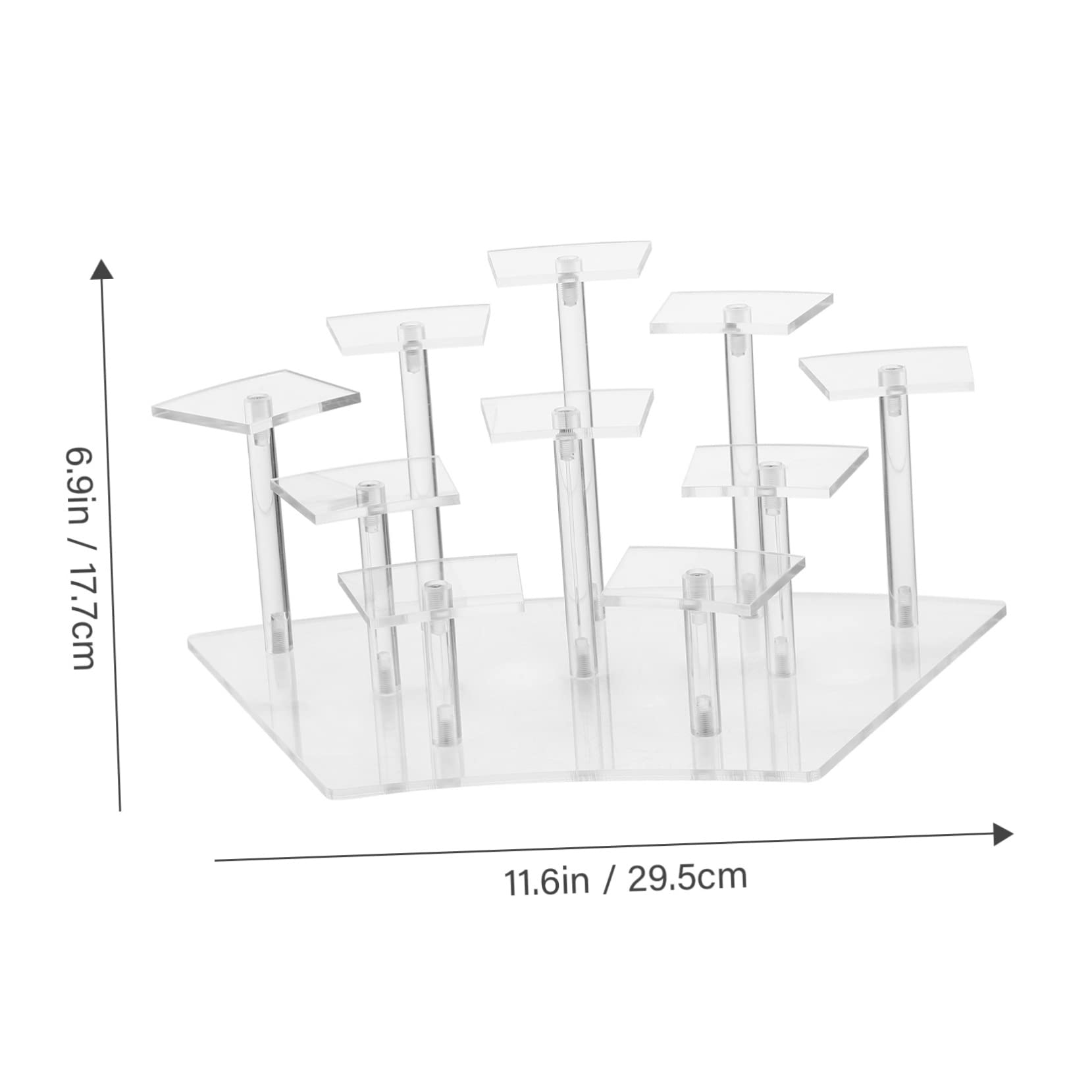 Happyyami Hand Made Model Acrylic Display Stand Collectibles Display Rack Makeup Holder for Boys and Girls Friends