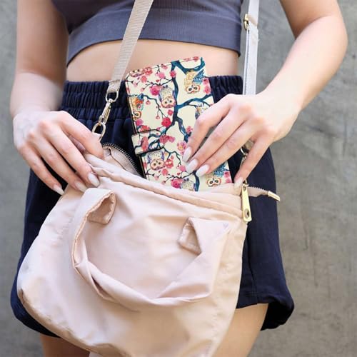 Colorful Owl Cherry Unisex Wallet Cute Elegant Long Slim Card Holder Case Minimalist Coin Purse Clutch Wallets 7