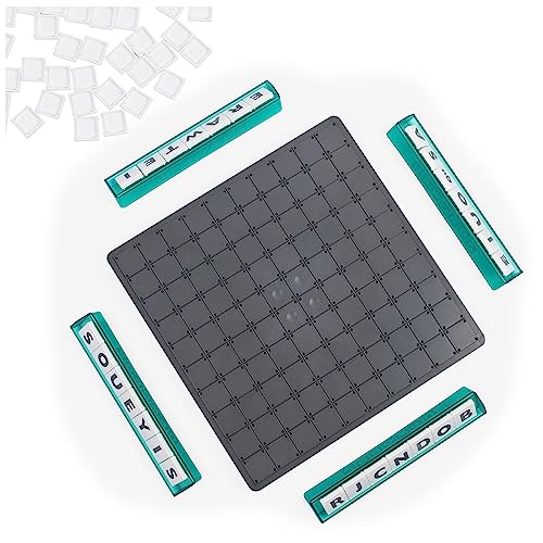 Upwords juego clásico de mesa con fichas apilables miniatura 6