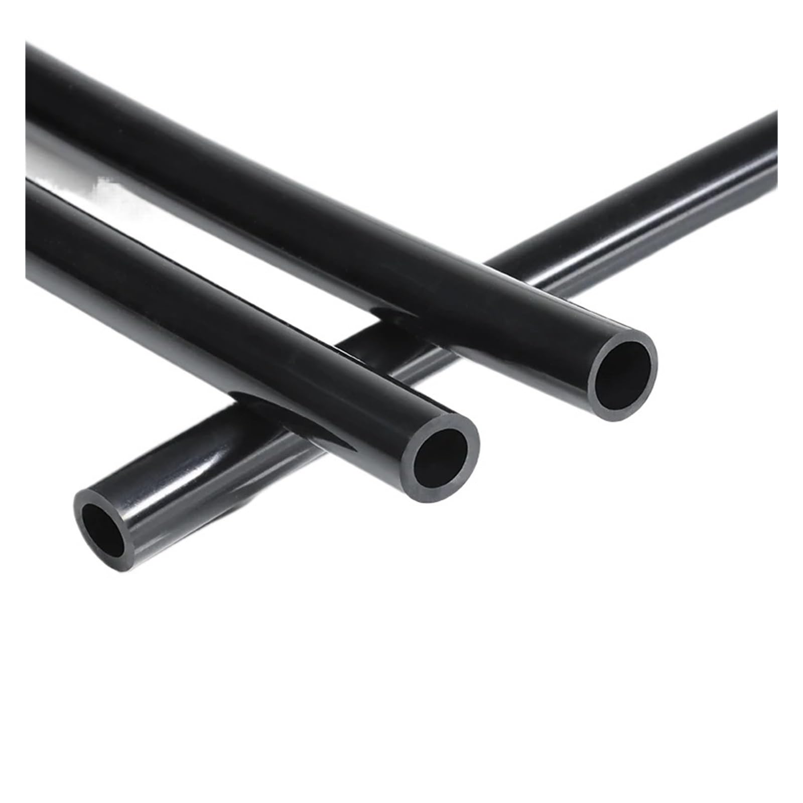 CSFFA 1~10m Black Silicone Tube ID 0.5~32mm Food Grade Tasteless High Temperature Resistant Flexible Drink Water Pipe Garden Hose(5m,ID 1mm x OD 2mm)