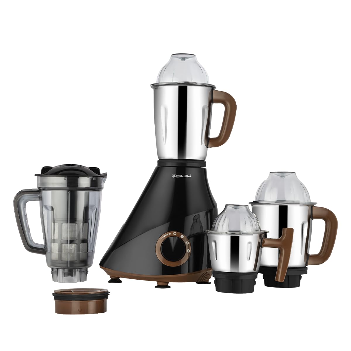 Bajaj Armor Series QuadraMax 1000W Mixer Grinder | 4 Jars | DuraCut Blades | Military Grade Jars | 2 Yrs Warranty 【Black/Chocolate】-image-27