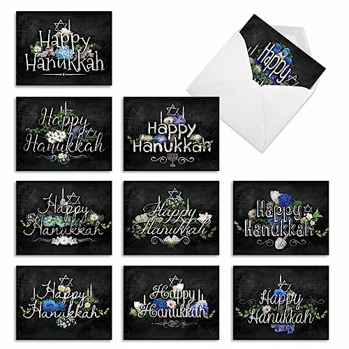 Cartes de Hanoucca Nobleworks lot de 10 cartes de vœux assorties