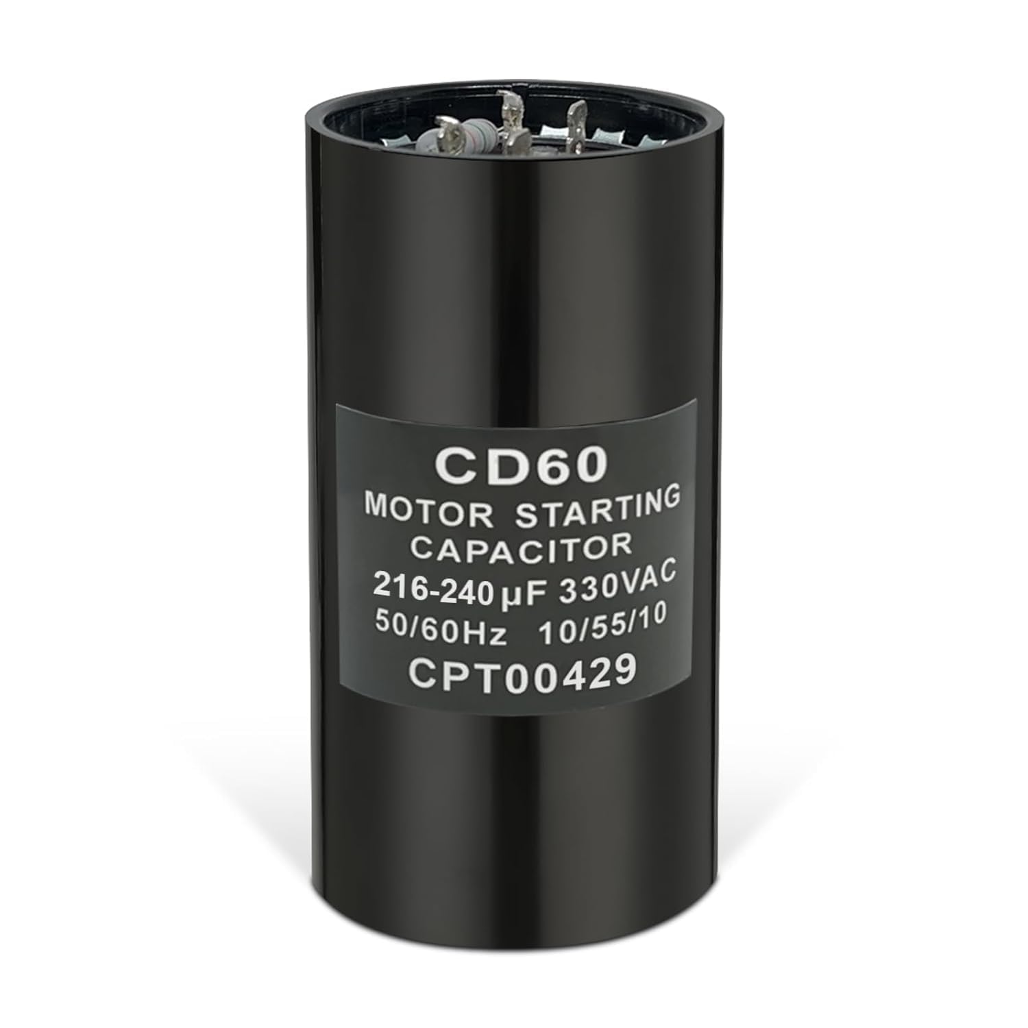 Upgraded Version 216-240uF ±10% 330VAC Round Start/Run Capacitor | Enhanced Replacement for CPT1881 / CPT00429 | Improved Stability for AC Compressor & Heat Pump Units (2.55Inches)