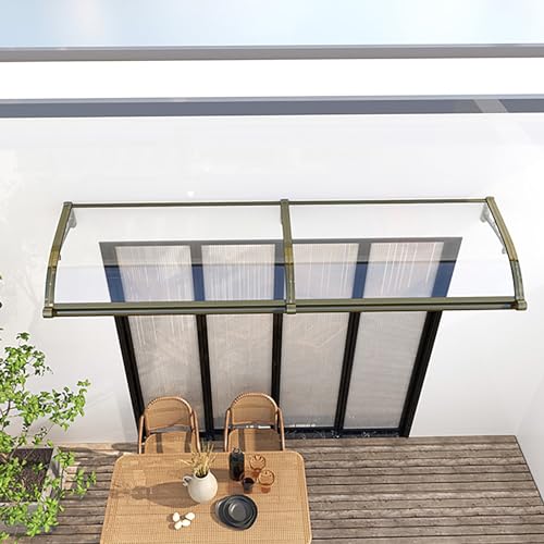 Toldos para ventanas exteriores de policarbonato transparente 100 x 240 cm