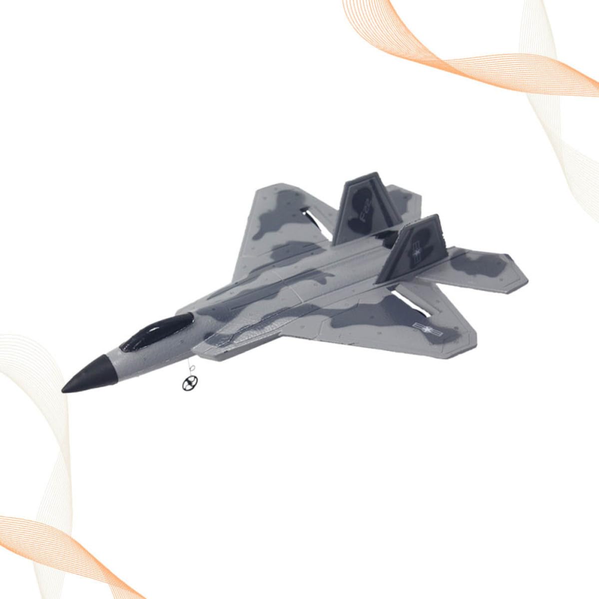 Abaodam Avión RC de Envergadura Fija Epp Hélice Bilateral y Giroscopio