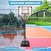 Best Choice Products Kids Height-Adjustable Basketball Hoop System, Portable Game w/Wheels, Fillable Base, 70.5in to 82.3in Height - Clear