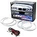 iJDMTOY 7000K Xenon White 284-SMD LED Angel Eyes Halo Ring Lighting Kit Compatible With BMW E46 3 Series Non-HID Headlights version