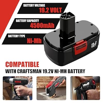 OHYES BAT 2 Pack Upgrade 4.5Ah C3 Replacement Battery Compatible with Craftsman 19.2 Volt Battery DieHard 130279005 315.113753 315.115410 315.11485 1323903