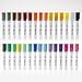Brilliant Bee - Liquid Chalk Marker 30 Pack Multi Color - Reversible Chisel and Round Tip