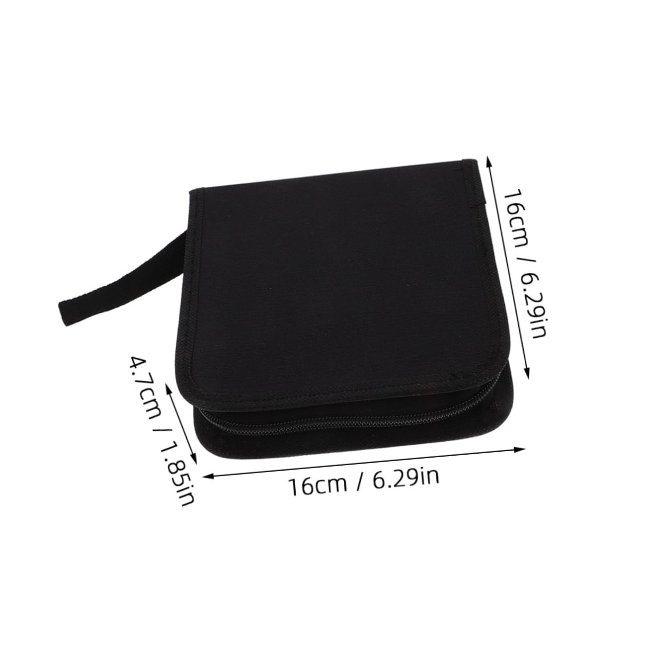 Amosfun 8 Pz pacchetto mini CD borsa del disco album libretto custodia porta CD porta dvd raccoglitore custodie porta borsa per portatile portafoglio leggero per pp Black