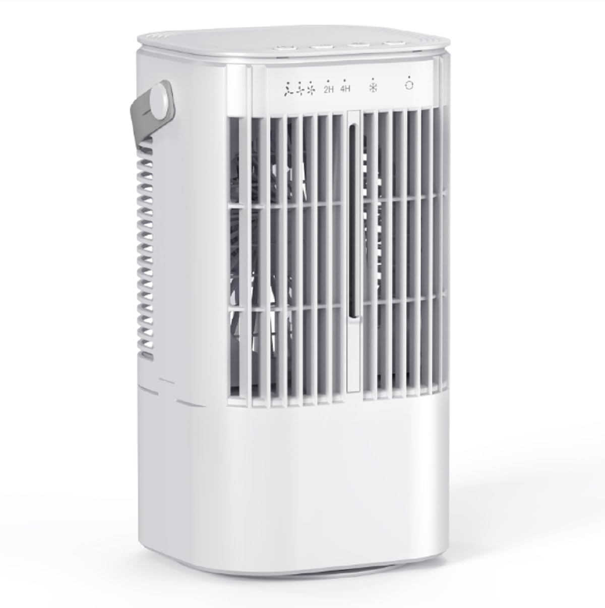 Portable Air Cooler - Mini Air Conditioner with Handle,Upgraded Portable Small Air Conditioner Mini Evaporative Cooler Small AC with 3 Wind Speed & 7 Night Light for Room Home Bedroom